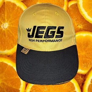 Jegs High Performance Yellow Hook and‎ Loop Adjustable Hat